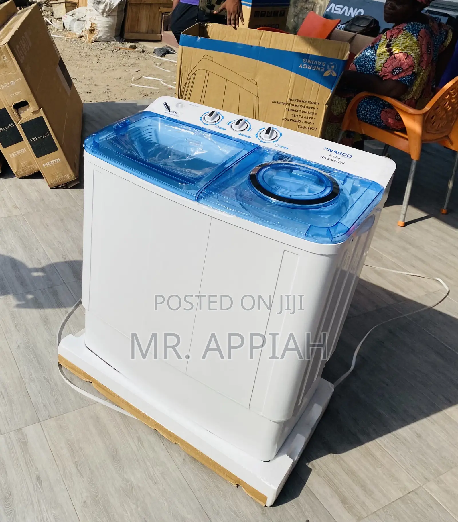 Nasco 7kg Top Load Washing Machine + Stainless Steel Tub