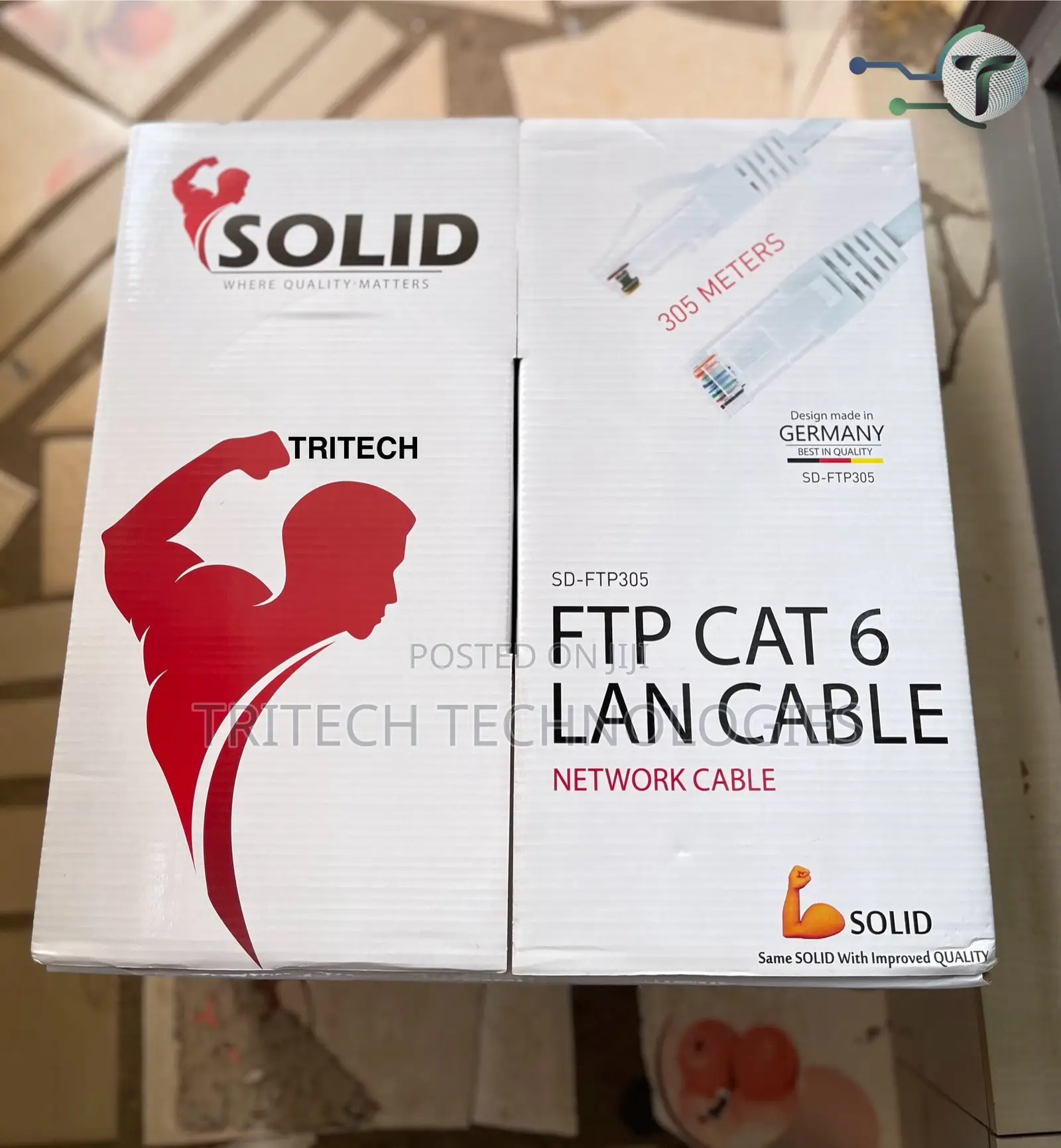 Solid FTP Cable 305m Cat6