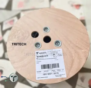 Westa Cat6 Cable Outdoor SFTP Cca Pvc+Pe Double Jacket Black