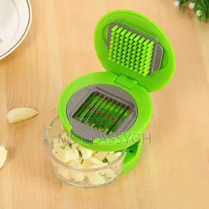 Stainless Steel Manual Garlic Press Household Masher Kitchen