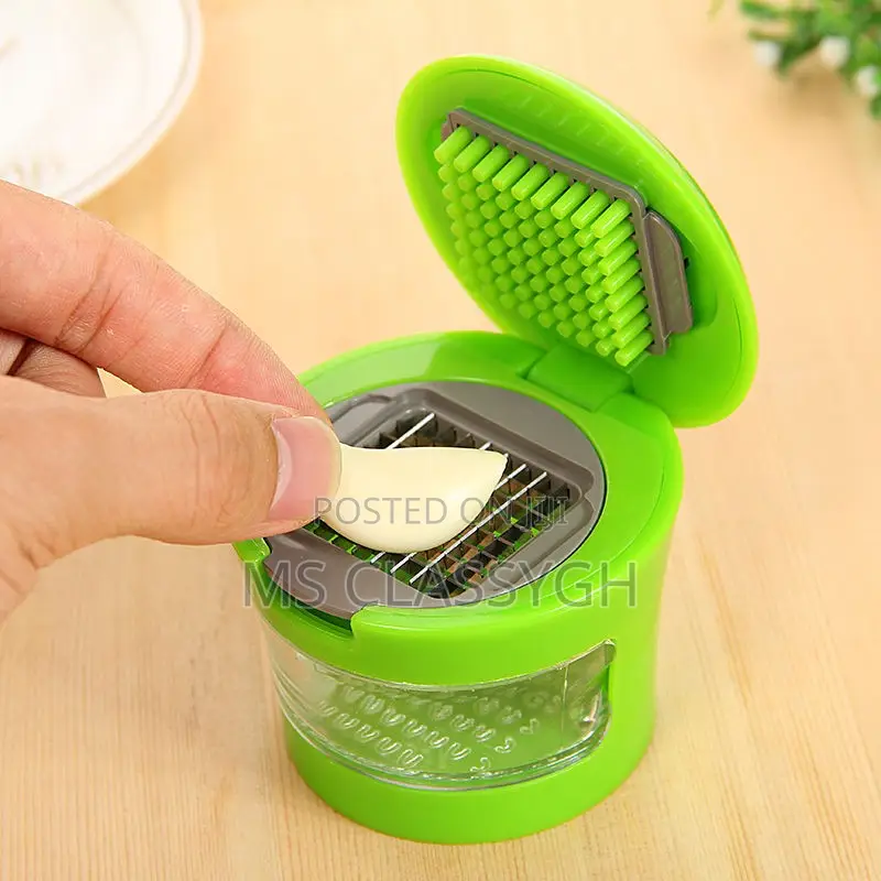 Stainless Steel Manual Garlic Press Household Masher Kitchen
