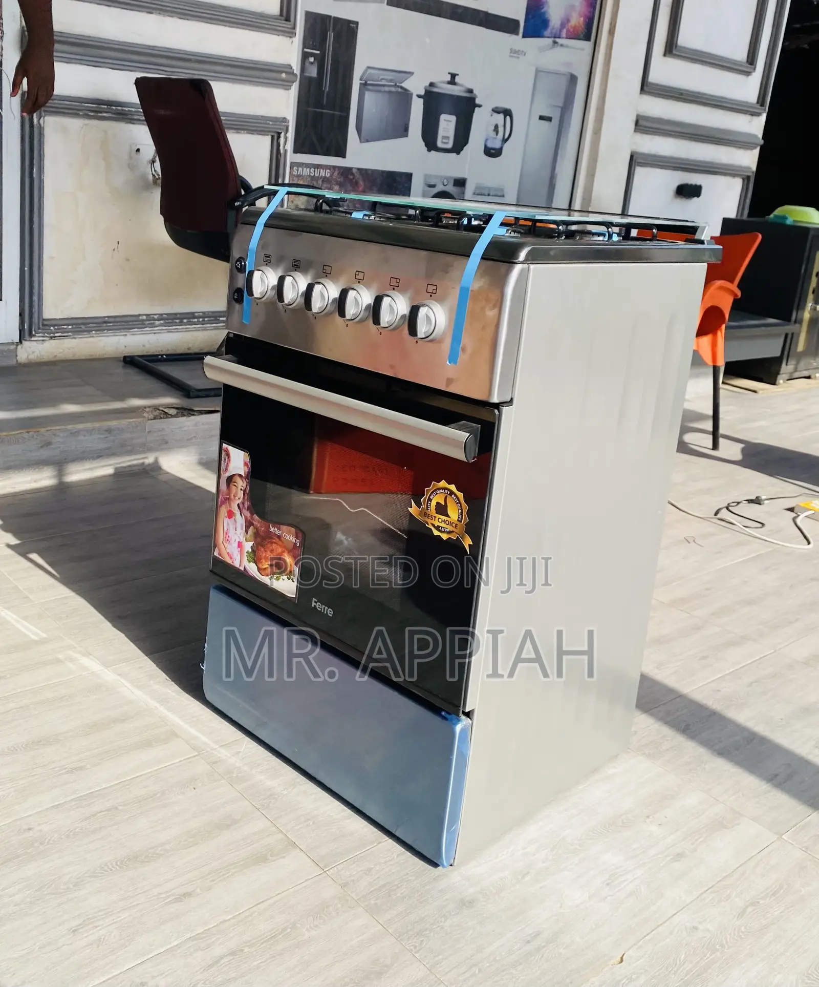 High Quality Ferre 50x60 4 Gas Burner With Oven(Gray).