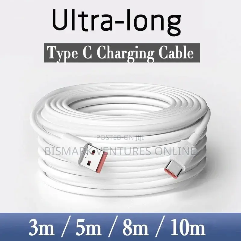 10meters USB Type-C Charger Data Wire Cable.