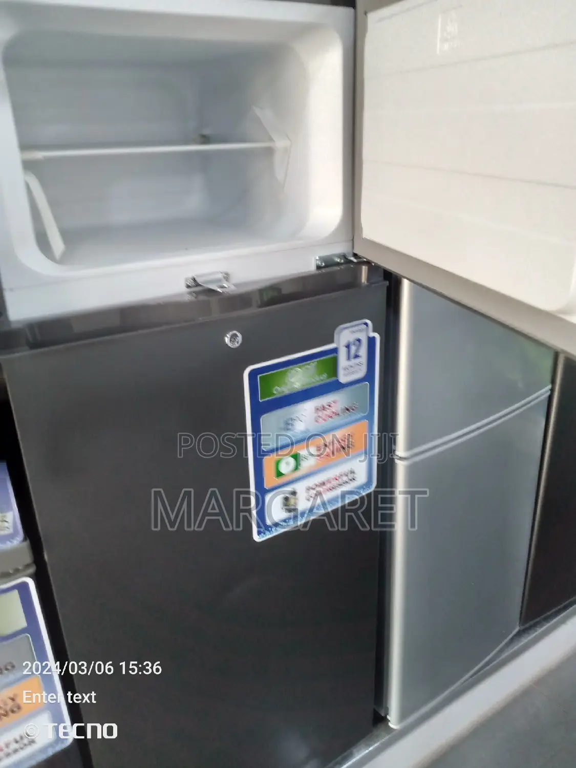 Nasco Top Freezer Double Door Fridge