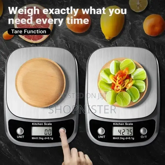 Portable Food Electronics Precise Kitchen Scale 0.1-3kg