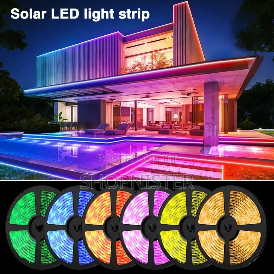 Solar LED Strip Light 8 Modes Christmas Colorful Fairy