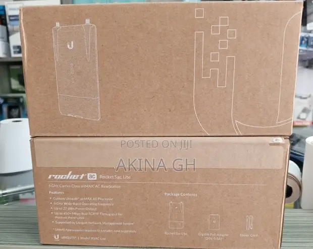Ubiquiti Rocket 5ac Lite 5ghz Airmax Base Station R5ac-Lite 2