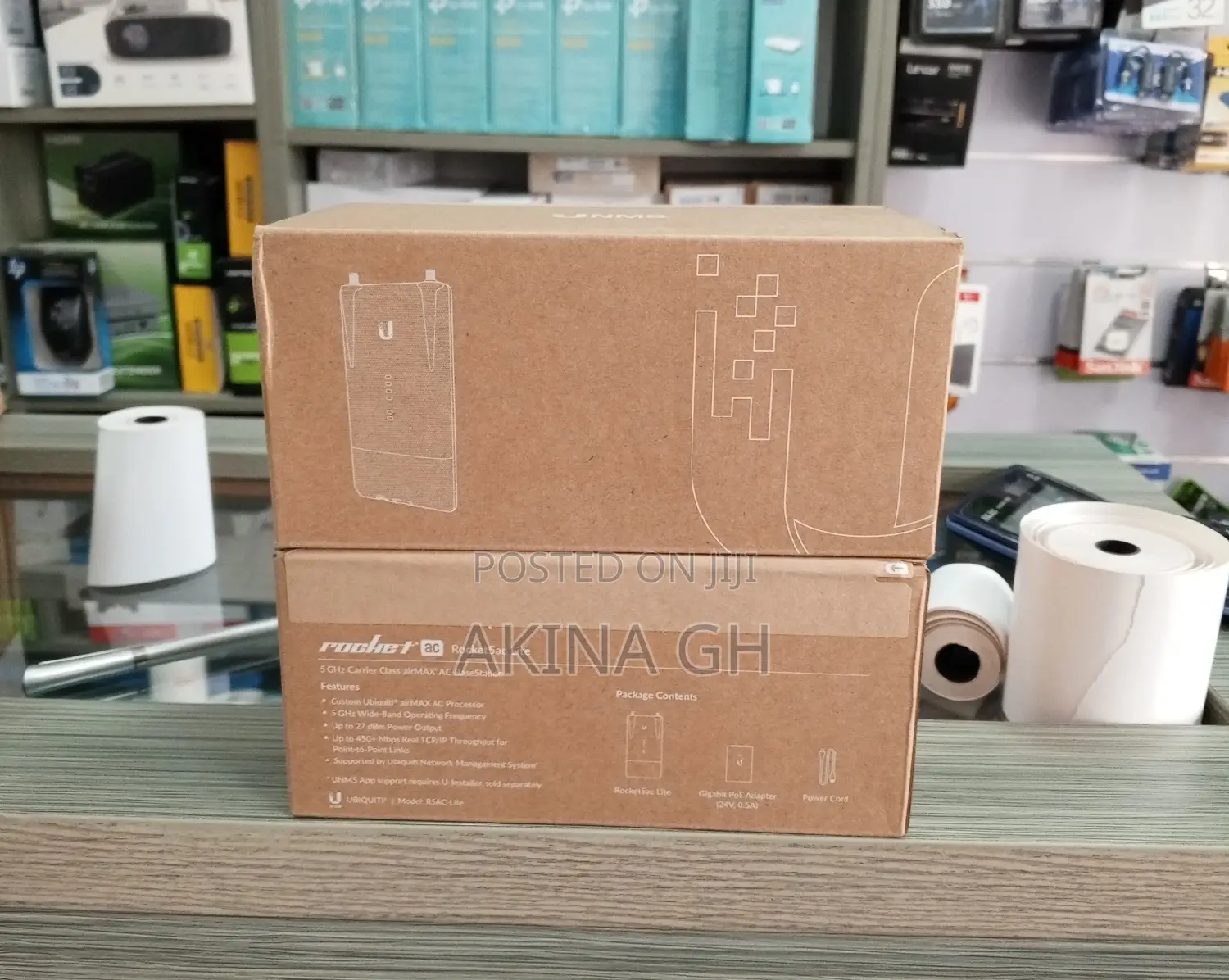 Ubiquiti Rocket 5ac Lite 5ghz Airmax Base Station R5ac-Lite