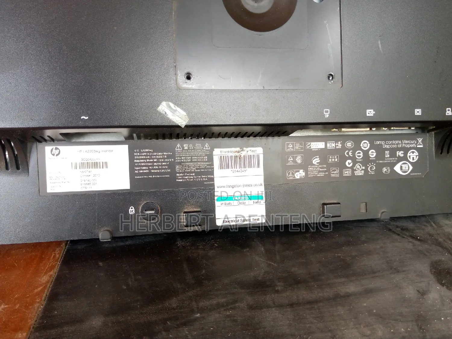 Samsung and Hp Monitor