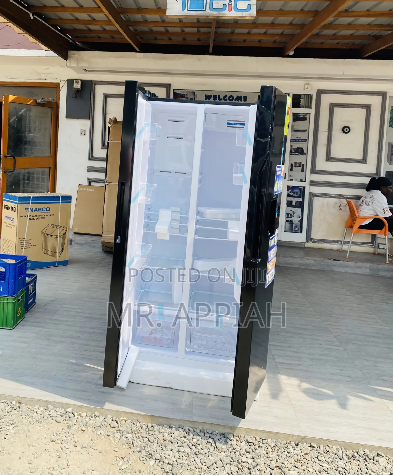 Nassb2-64s(502litres)Nasco Side by Side Electric Fridge.