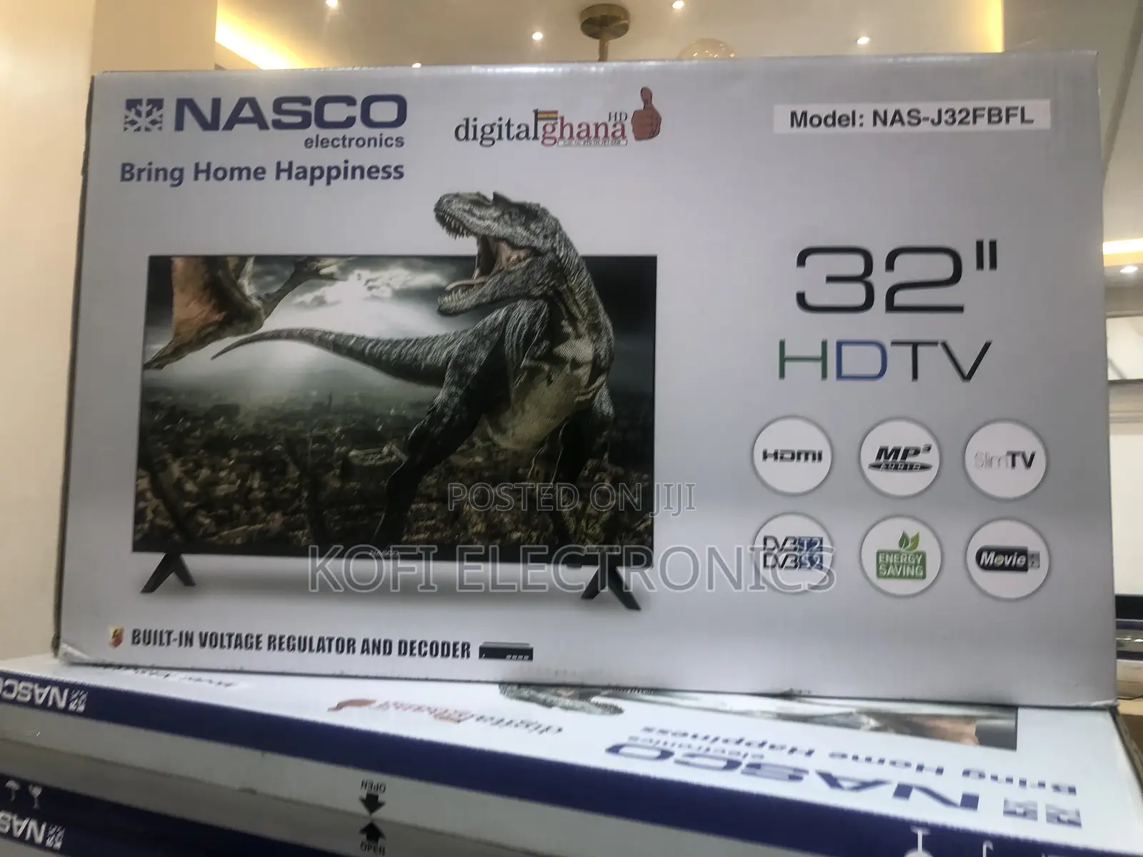 Built-in Satellite Receiver: Yes (DVB-T2/S2)-nasco 32inch Tv