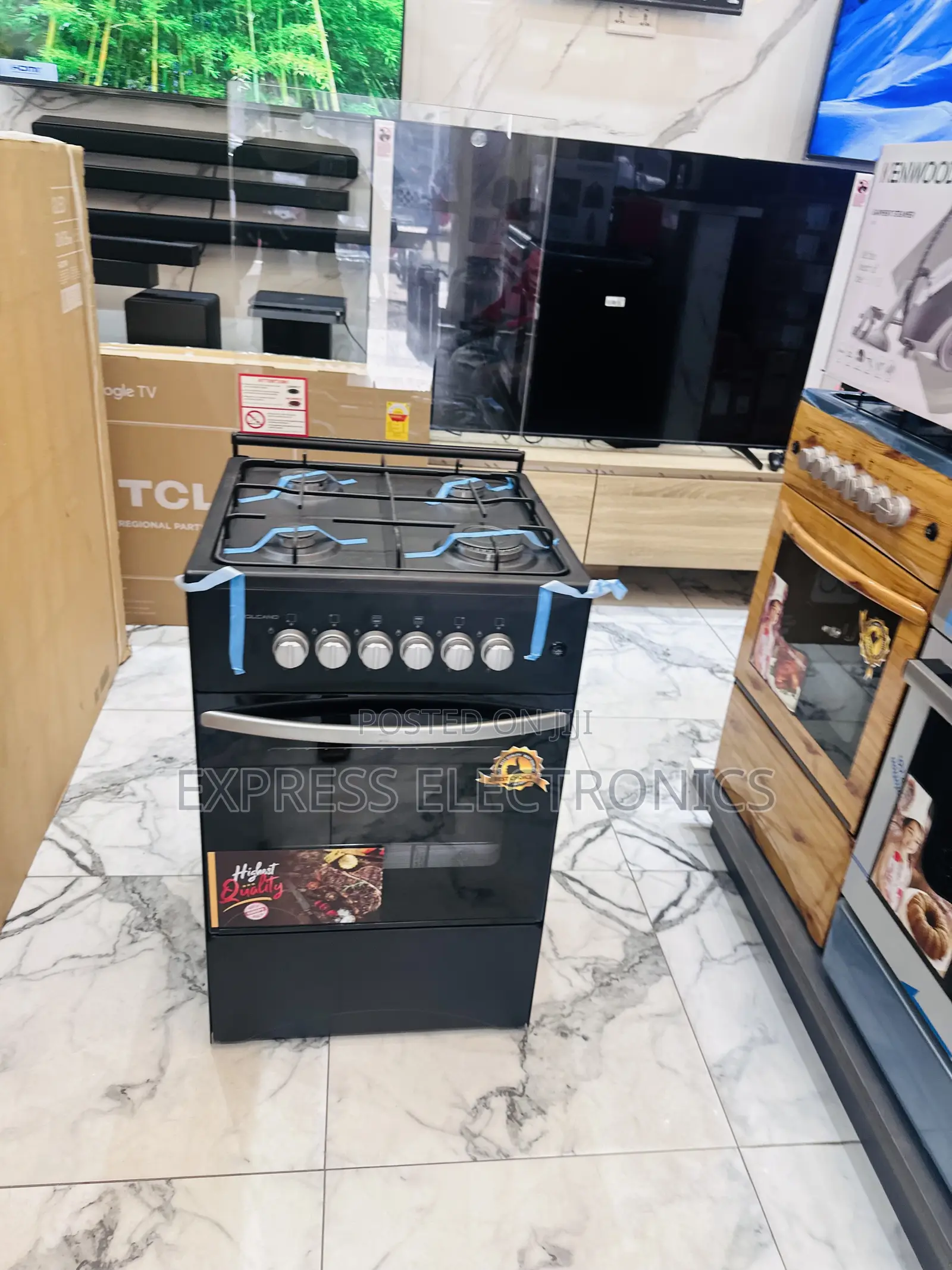 Call for Black Volcano 50/50 4burner Gas Cooker