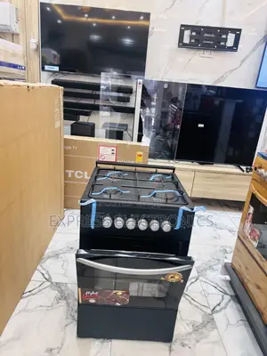 Stainless Steel Black Gas Cooker Oven Grill 4burner 50/50