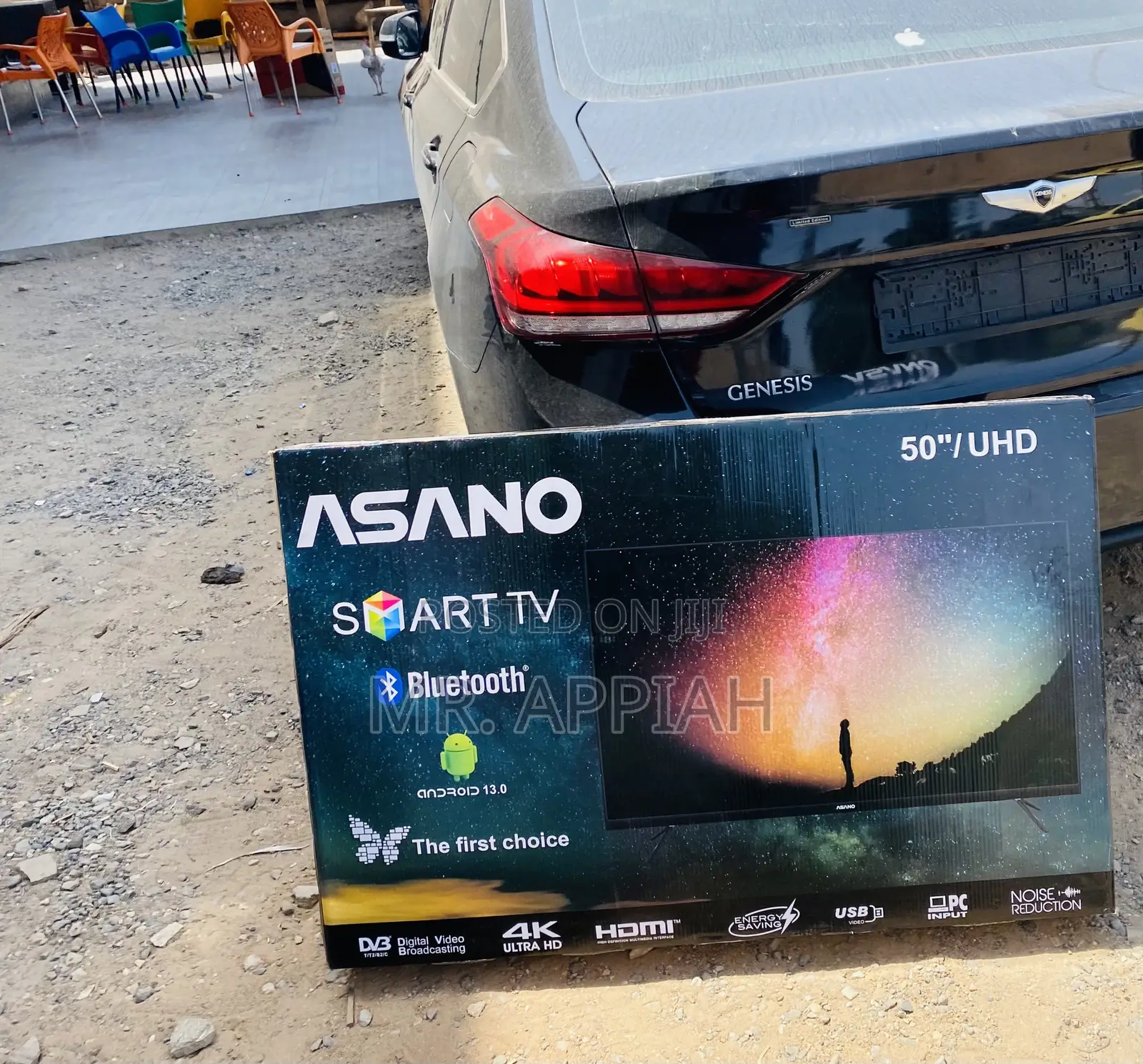 Durable Asano 50 Inch(Black)Uhd Smart Led Tv.