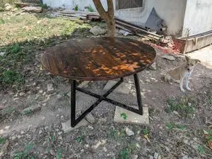 Metal and Wooding Table
