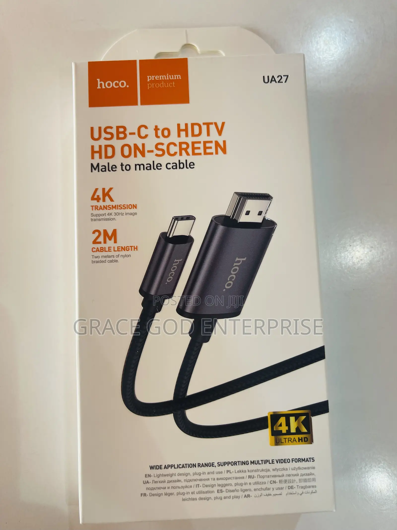 Hoco Usb-c To Hdmi Cable 2m(Black)