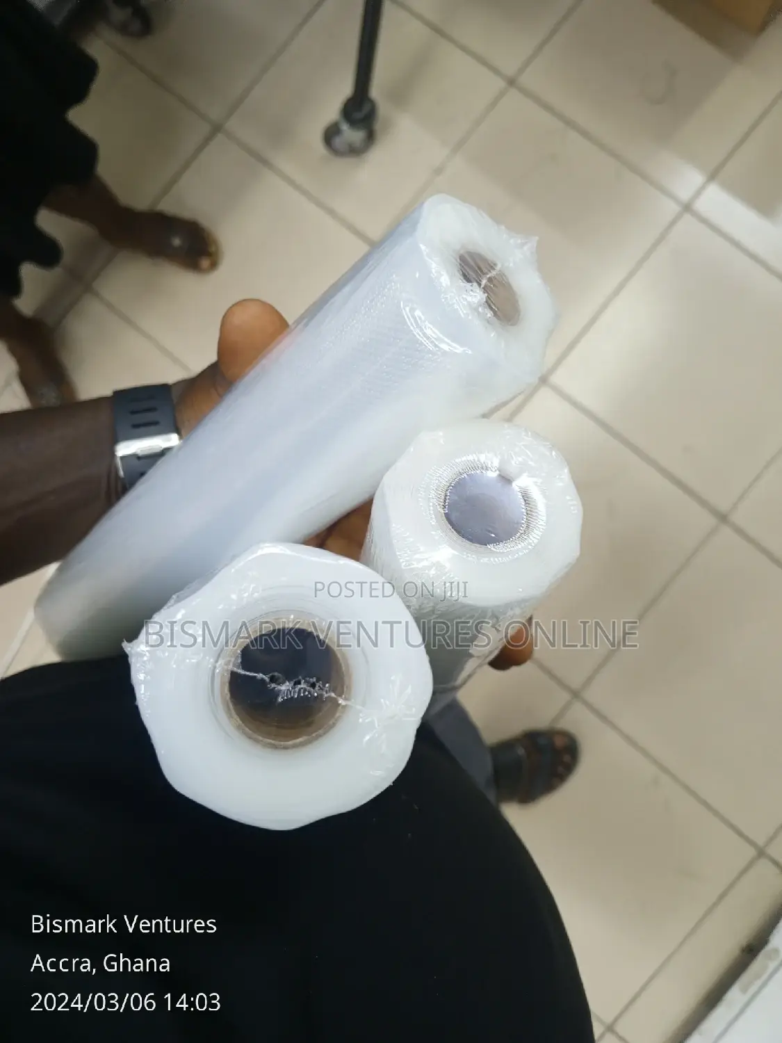 28x500cm Cutt and Seal Roll Vacuum Bags