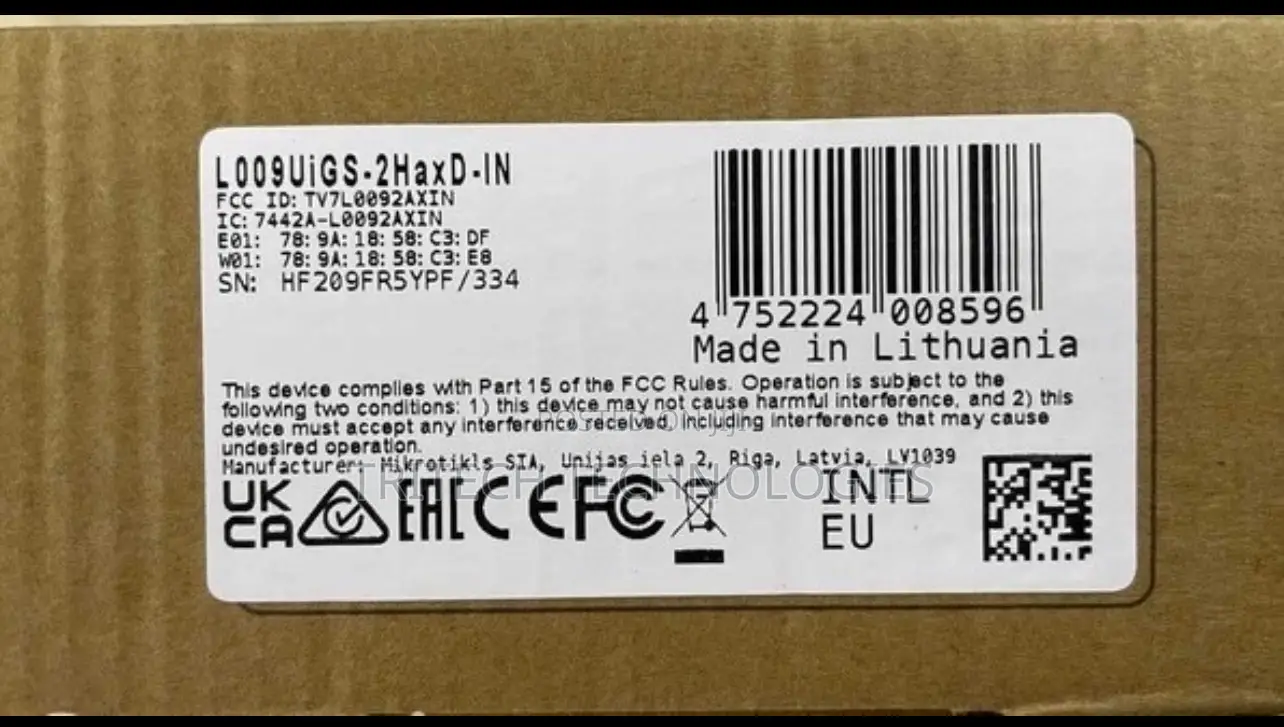 Mikrotik Ethernet Router L009uigs-Rm