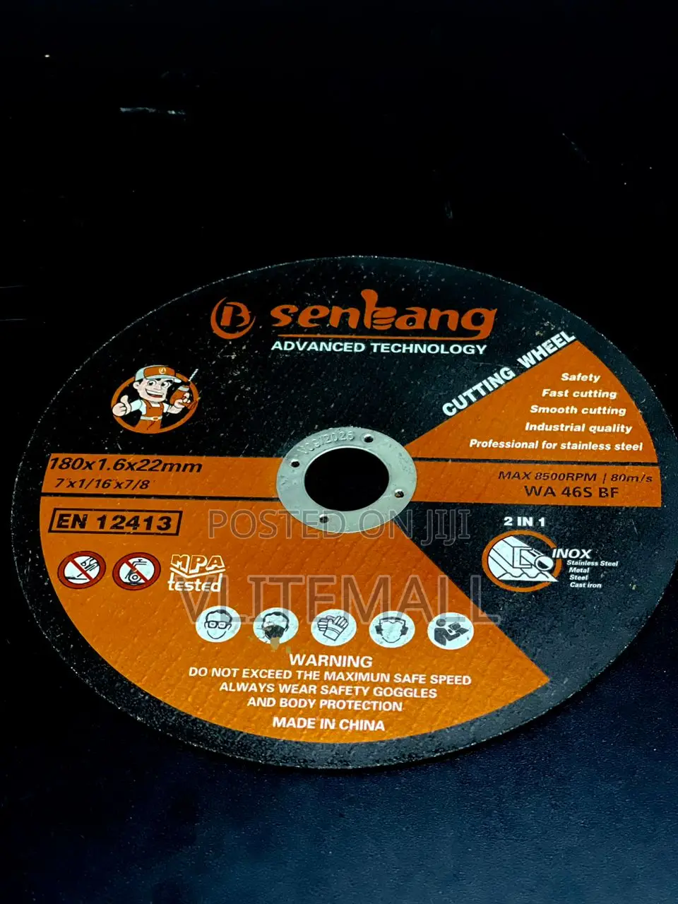 180x1.6x22mm Cutting Wheel