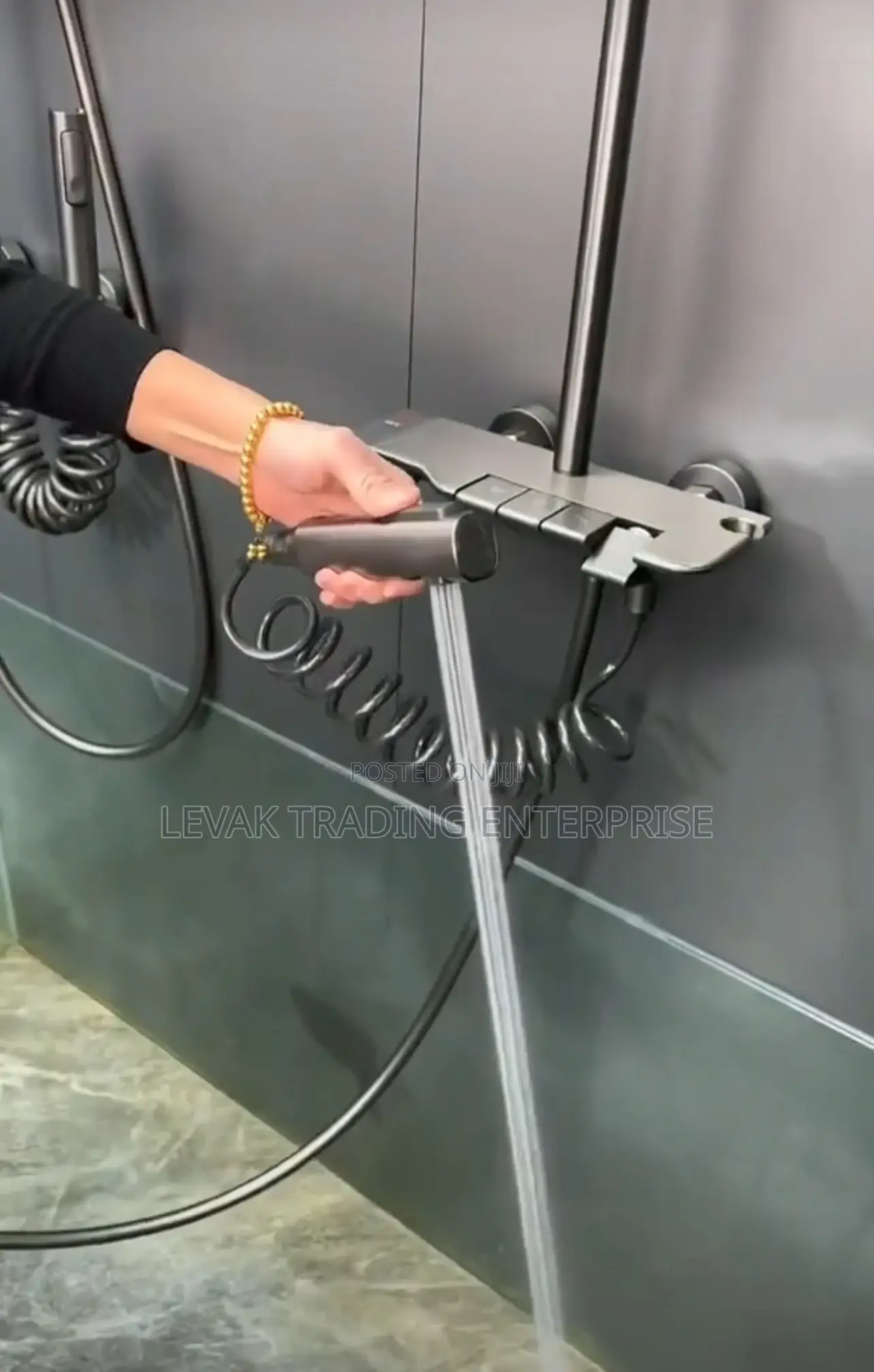 Original Bathroom Shower 4in1 Mixer Shower Black