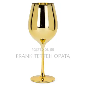 Golden 6pcs Wine Glasses