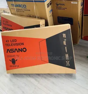 Elegant Black Asano 43 Inch Digital Satellite Smart Led Tv.