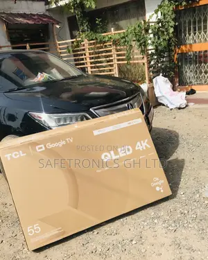 Electric Glossy Qled TCL 55 Inches Black Smart C635 Tv