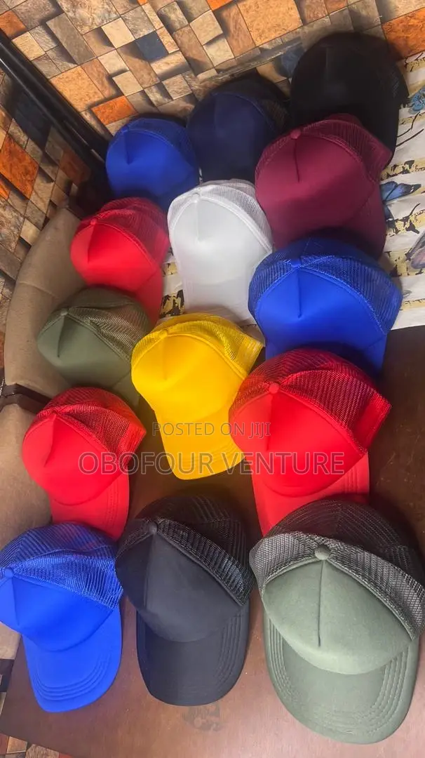 Mens Half Mesh Adjustable Trucker Cap Baseball Hat.