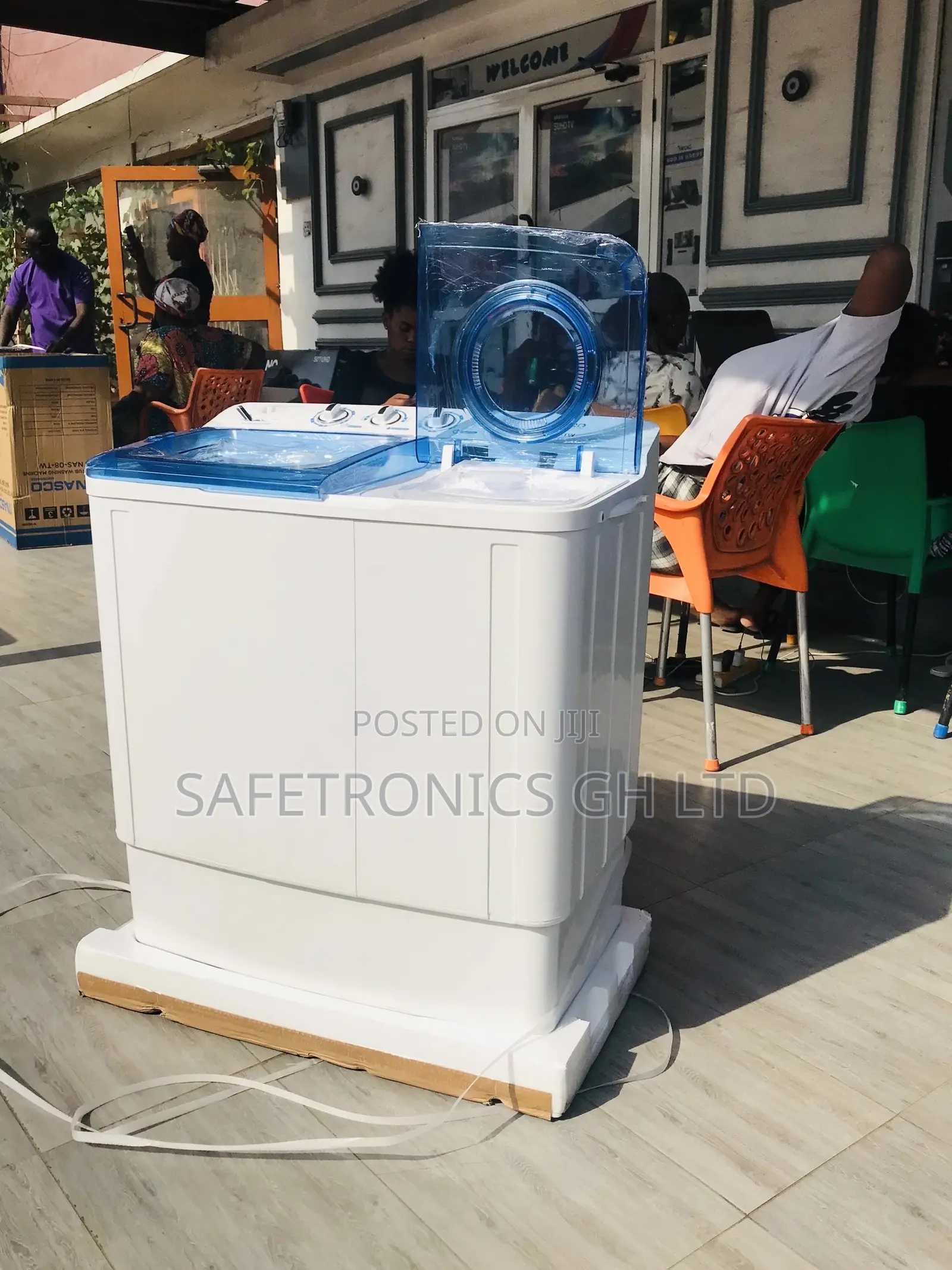 Electric 8kg Washingmachine Topload Semiutomatic Nasco