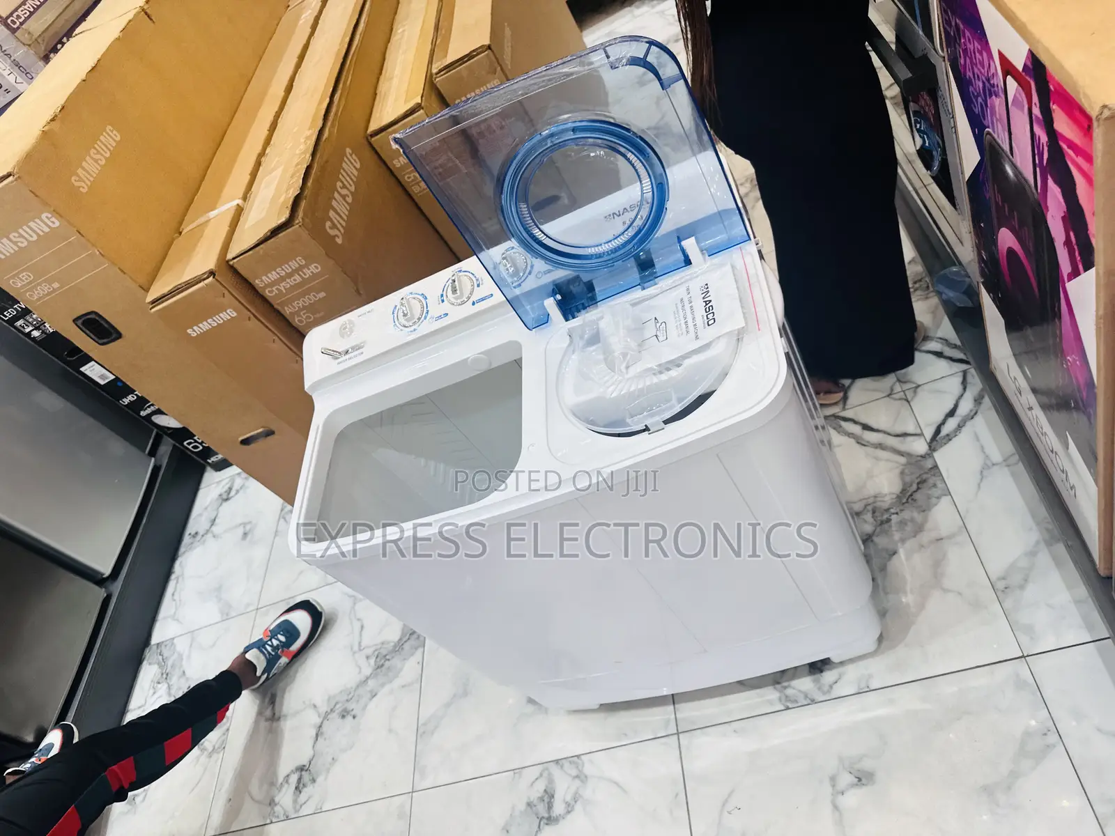 Zealous Sleek Washing Machine Nasco 8kg Topload Twintub