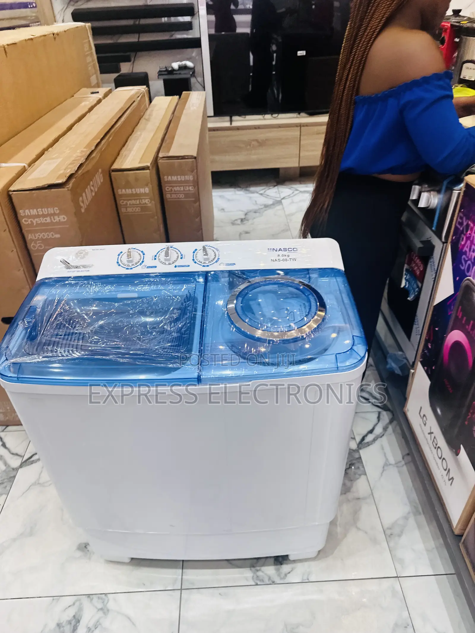 8kg Topload Washing Machine Nasco 8kg Twintub