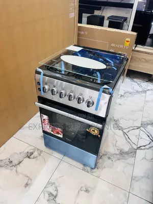 Special Offer Ferre 50/60 Gas Cooker Oven 4burner Sliver