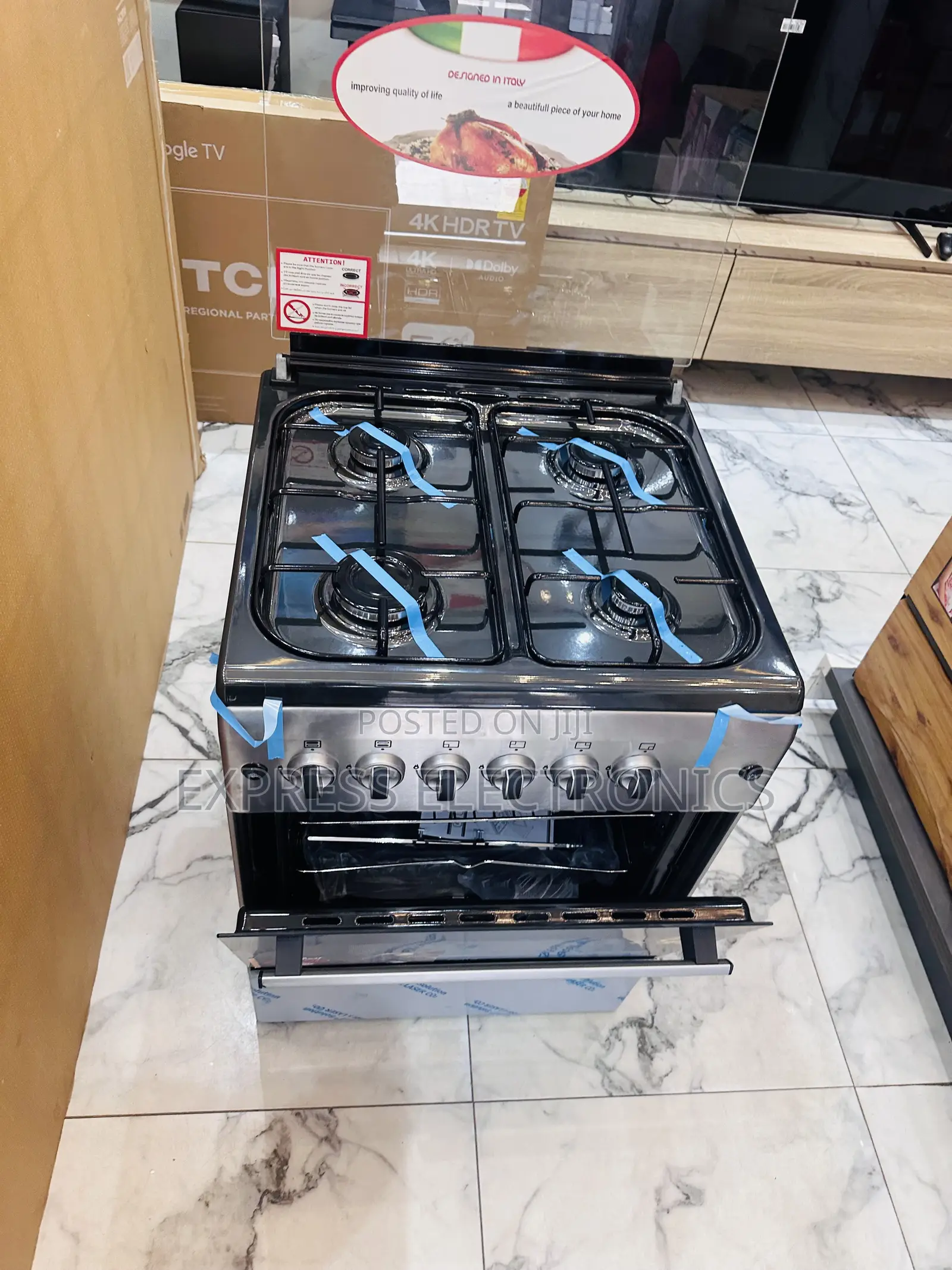 Range Stove Cooker Oven Rotisserie 4b 60/60 Slice