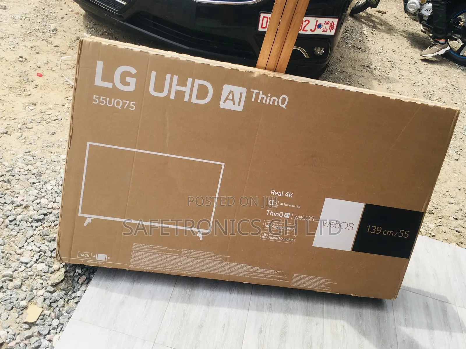 55 Inches Glossy UHD LG Black Electric Smart Glossy Led 