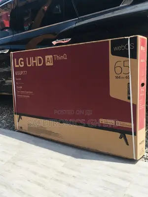 Electric 65 Inches Smart UHD Black UP77 LG Glossy Led Tv 