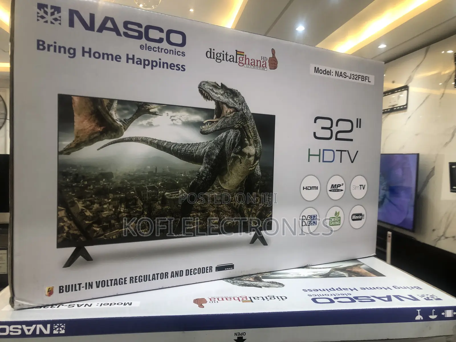 Slim Frameless Nasco 32′′ Digital Satellite LED TV
