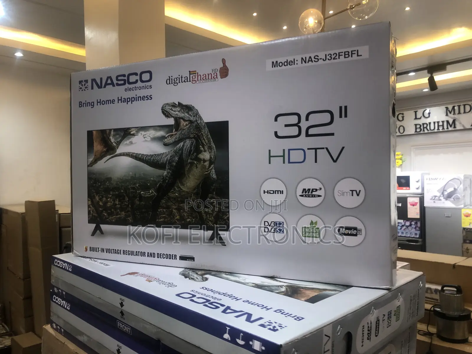 Built in Voltage Regulator-Nasco 32′′ Digital Satellite LED