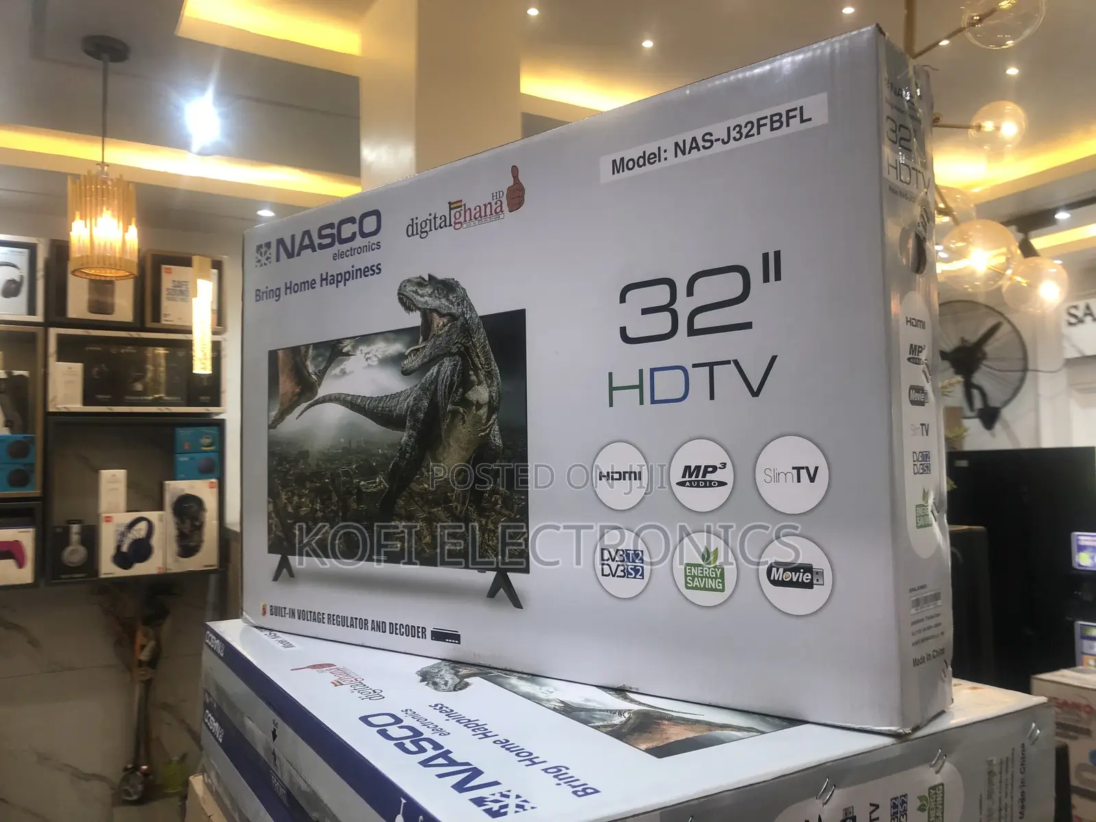 Nasco 32′′ Digital Satellite LED TV With Mp3 Audio