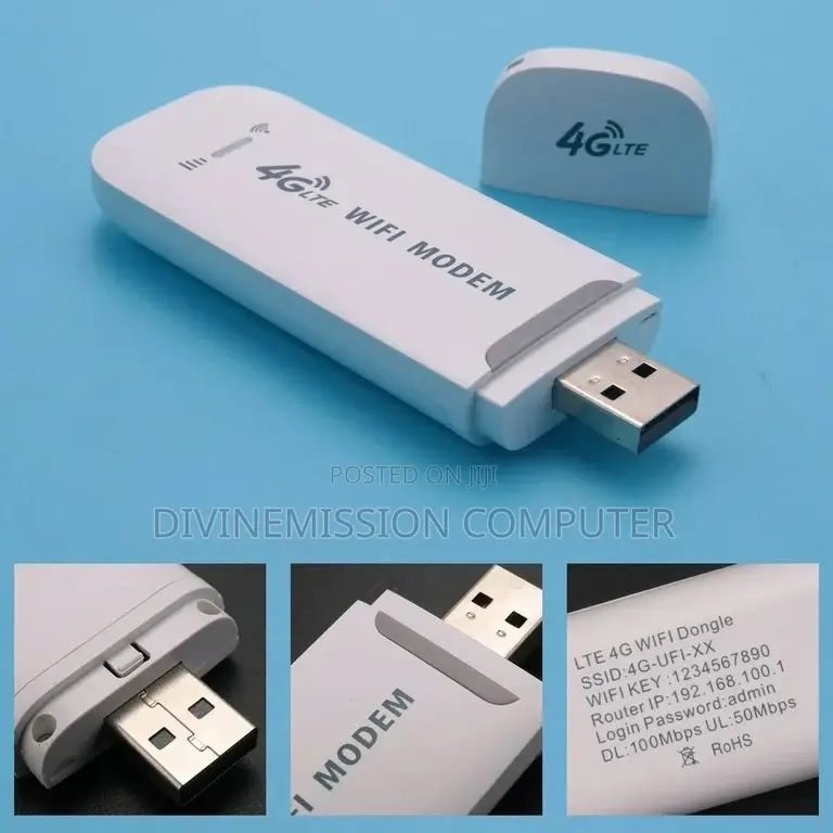 USB 4G Lite Modem Wi-Fi With Hotspot