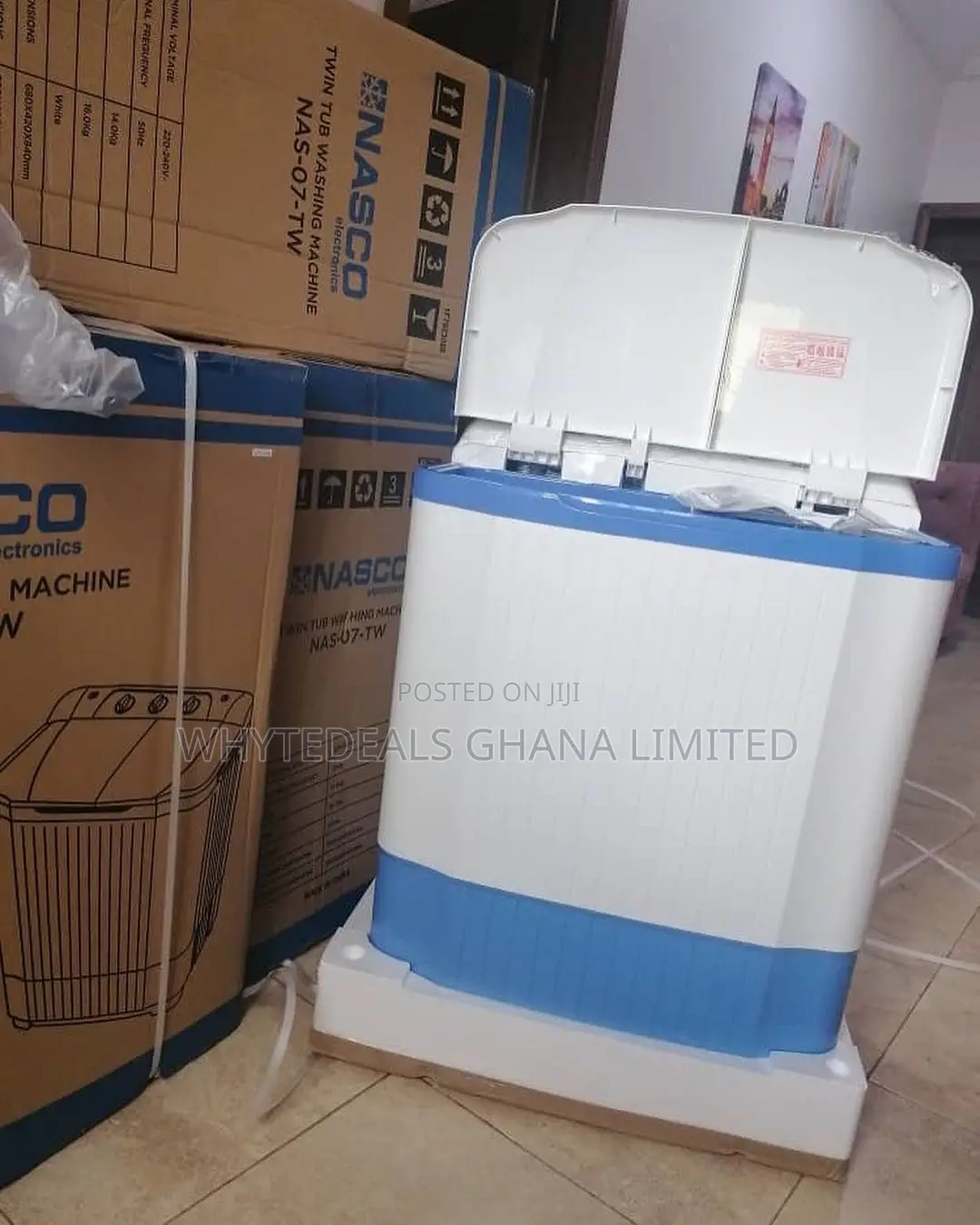 Nasco 7kg Top Load 3-in-1 Semi Automatic Washing Machine