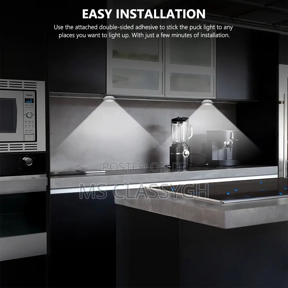 3pcs Remote Led Tap Light Wall Lights Support Dimming Night