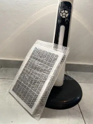 Solar Rechargeable Fan With Extra Bulbs And Remote Control