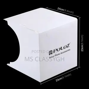 PULUZ Light Box 20cm Photo Studio Light Box Tent With 6 Colo