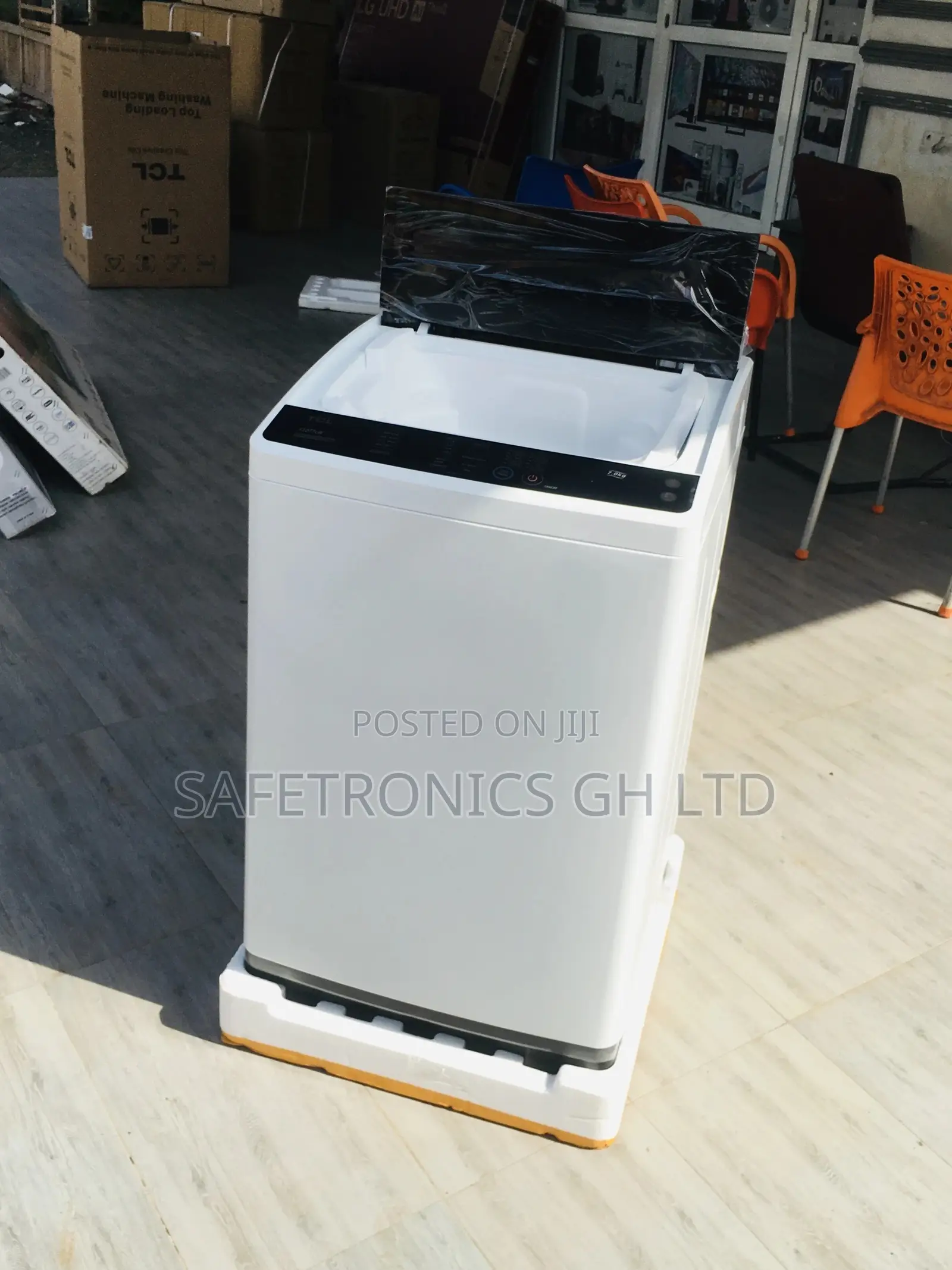 Gray Topload Semiutomatic 7kg TCL Washingmachine Electric