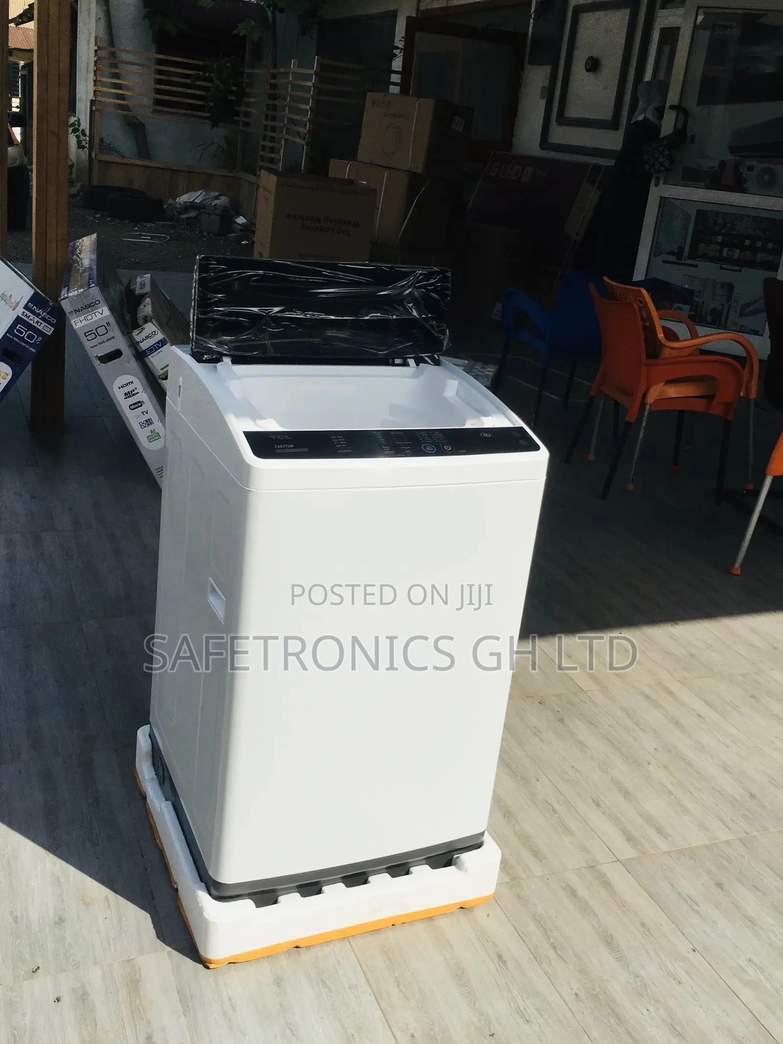 Semiutomatic TCL Gray 7kg Electric Topload Washingmachine