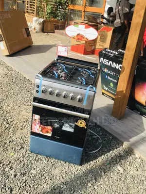 50x60 Oven With Grill Volcano Glass Lid 4 Gas Cooker