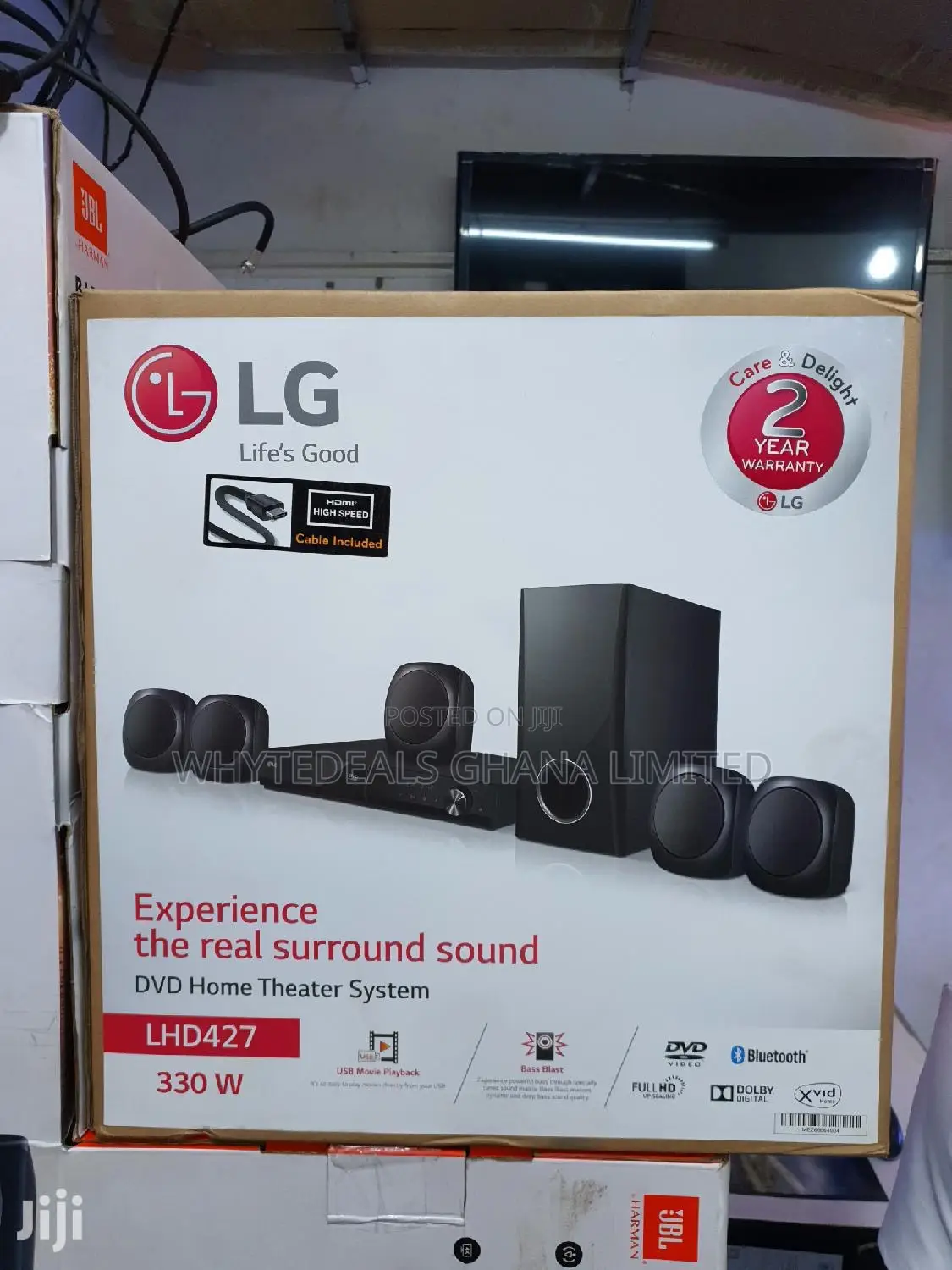 Lg 300watts Bluetooth Home Theatre-dvd, Usb, Woofer Blast
