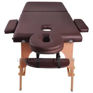 Foldable Massage Table With Wooden Legs