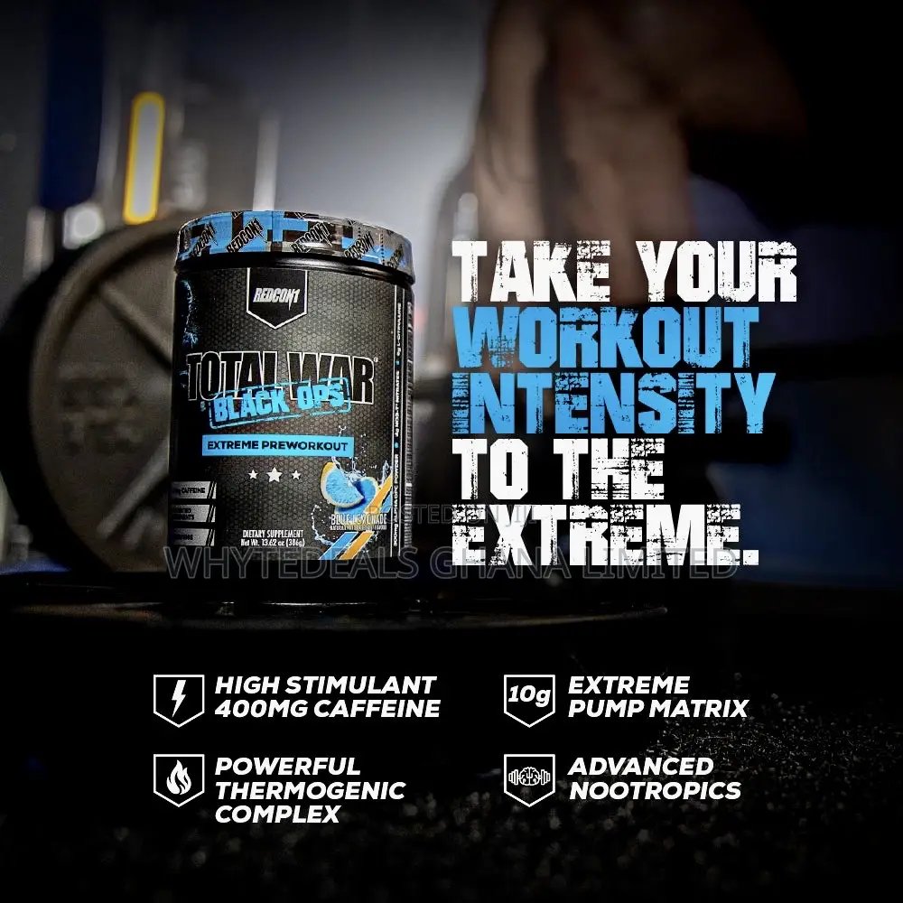 Total War Black Ops Extreme Preworkout| Intense Energy|Insane Strength