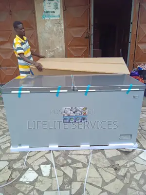 Chest Freezer Pearl 508 Litres(2 Doors+Sliding Glass)